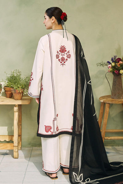 COCO PREMIUM LAWN 3pc Embroided Designer suit D-563