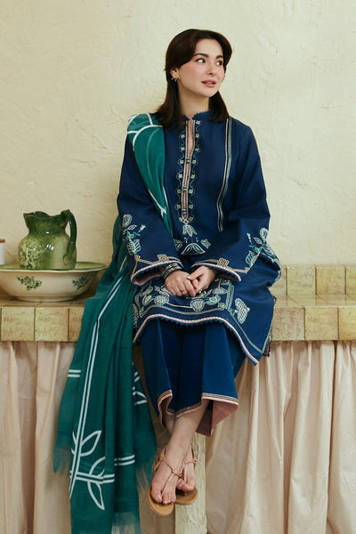 COCO PREMIUM LAWN 3pc Embroided Designer suit D-562