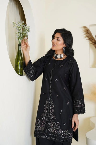 Black Farshi Shalwar Set