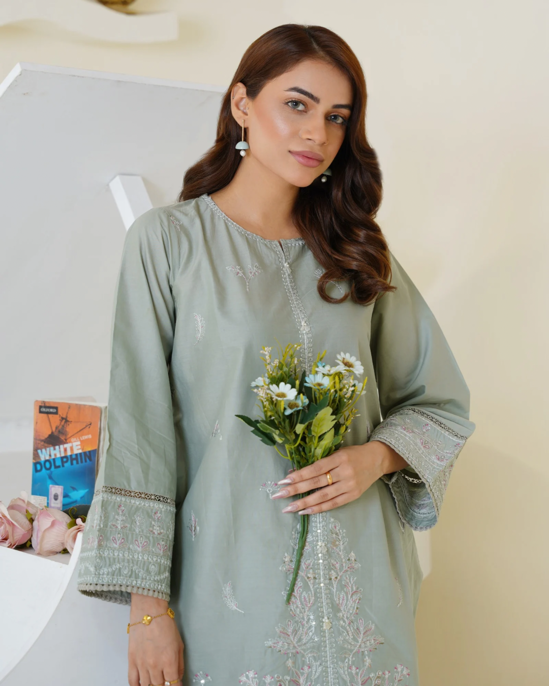 Pastel Green Farshi Shalwar 2Pc