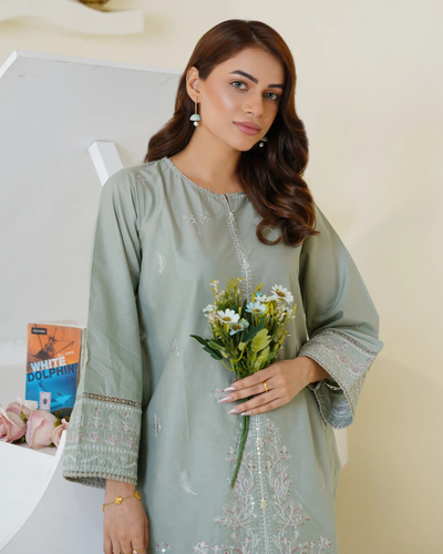 Pastel Green Farshi Shalwar 2Pc
