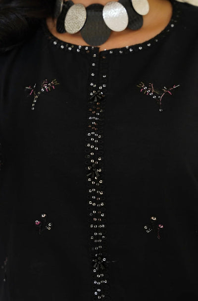 Black Farshi Shalwar Set