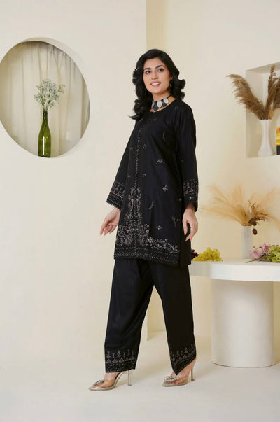 Black Farshi Shalwar Set