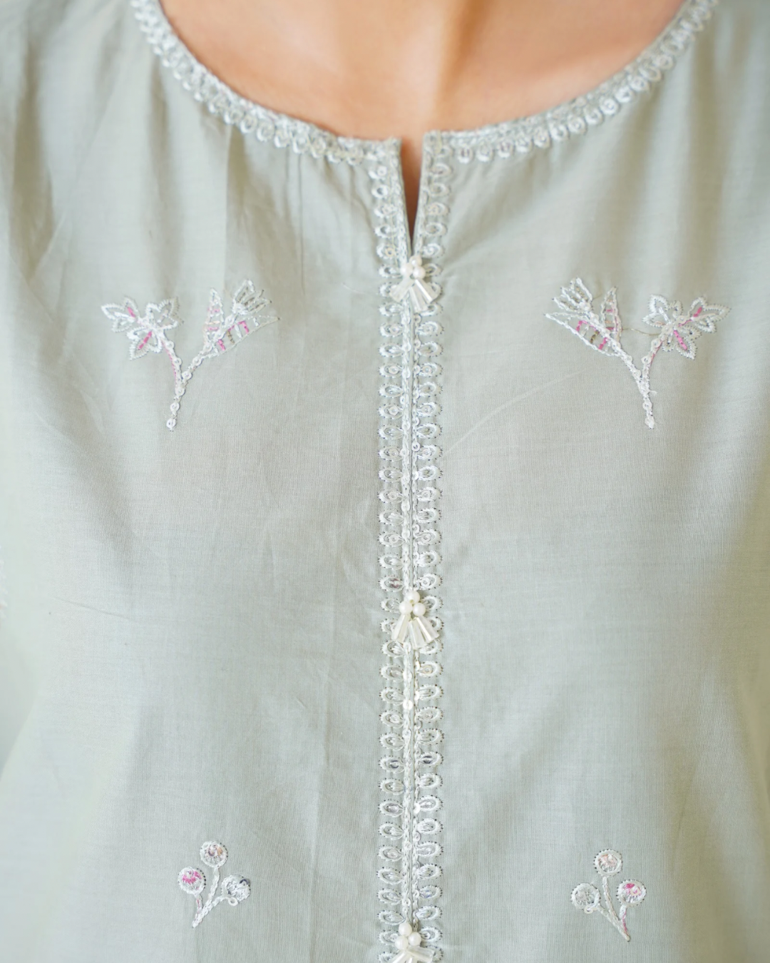 Pastel Green Farshi Shalwar 2Pc