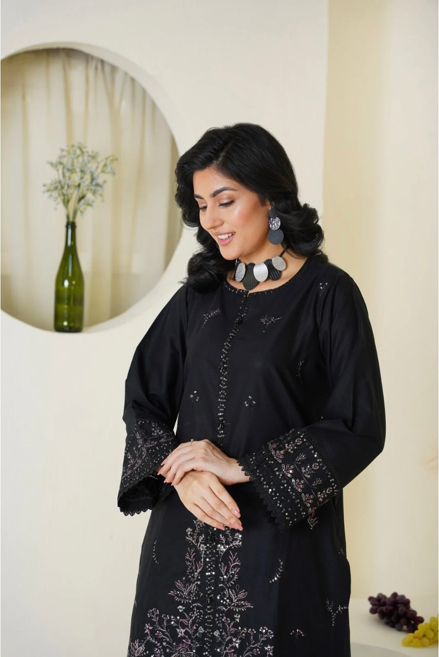 Black Farshi Shalwar Set