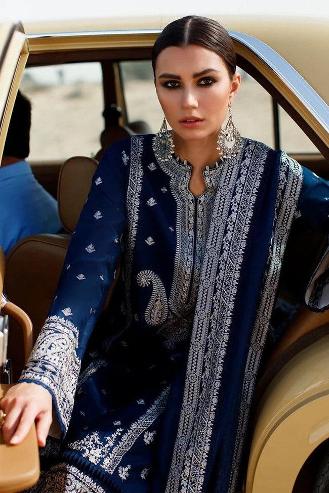 PREMIUM Lawn 3pc Embroiderd Designer suit D-507