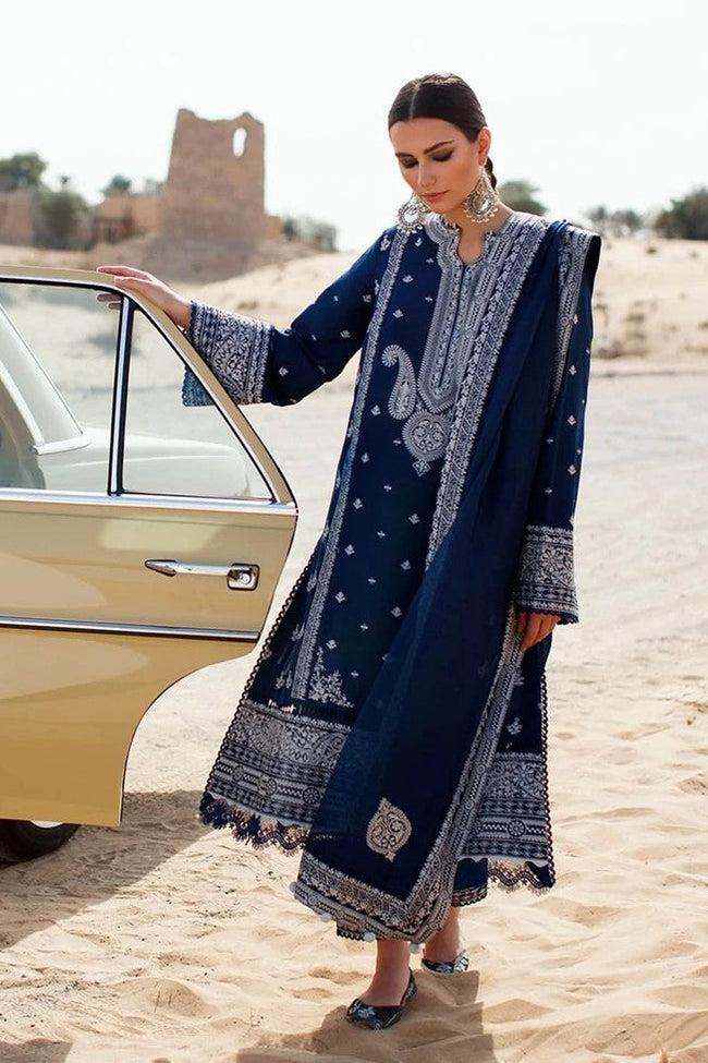 PREMIUM Lawn 3pc Embroiderd Designer suit D-507